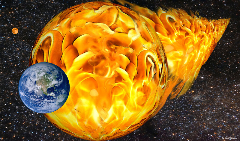 Solar Flare Erupting from Sun