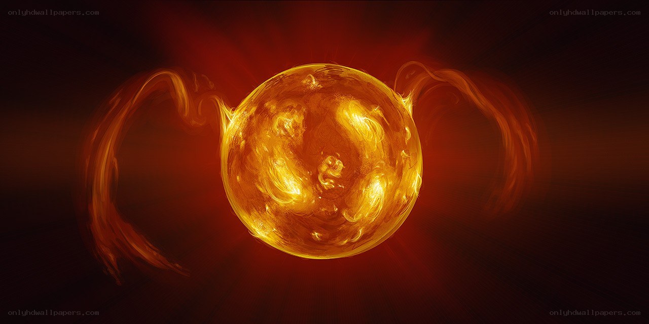 Solar flare eruption