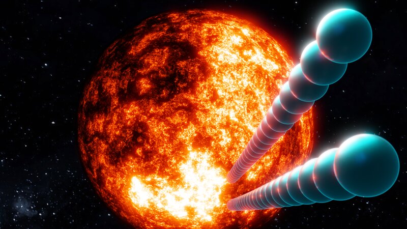 Solar Flare Eruption — Orange, Dramatic, 3d Render