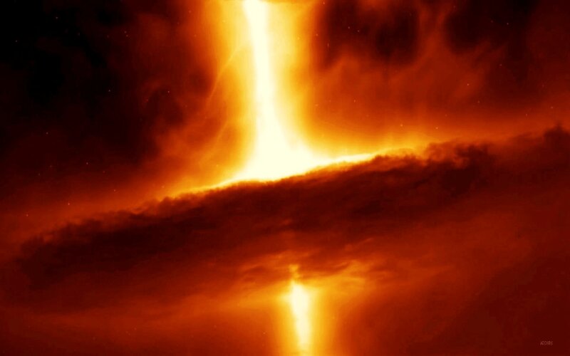 Solar Flare Eruption — Orange, Dramatic, Photograph, Sun, Corona