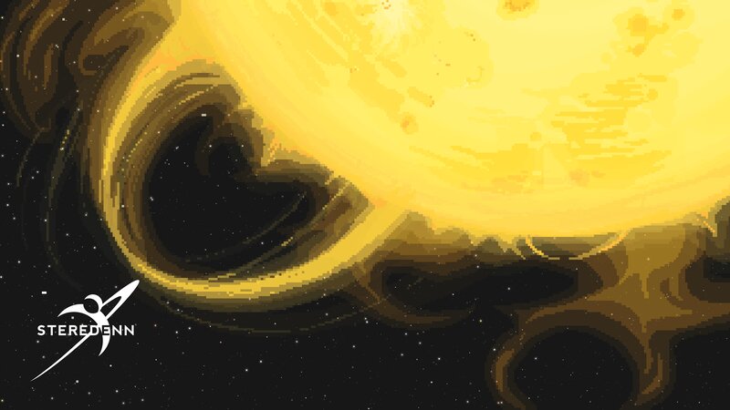 Solar Flare Eruption — Yellow
