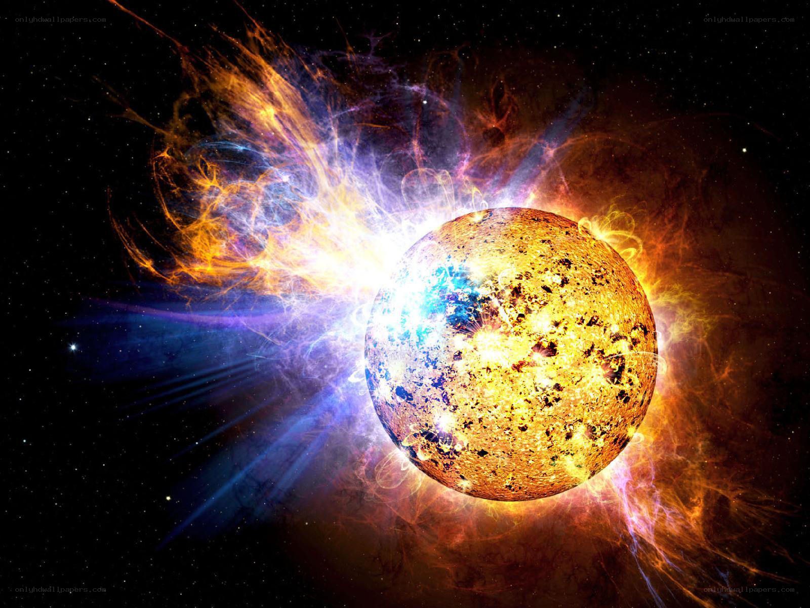 Solar flare on a star