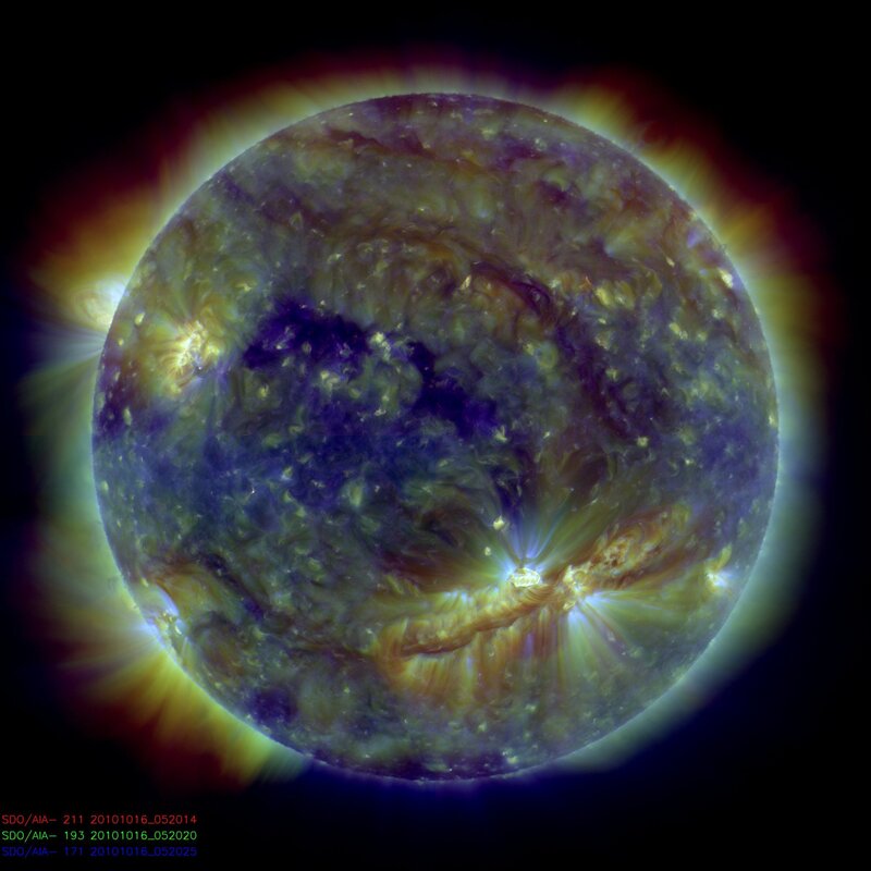 Solar flare on the Sun