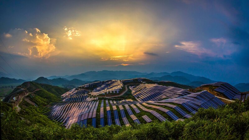 Solar Panels on Hills