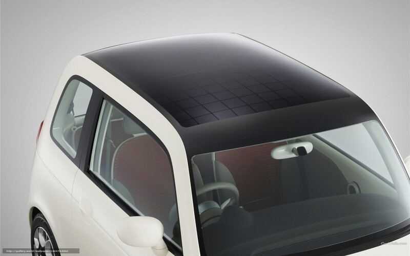 Solar-powered car roof