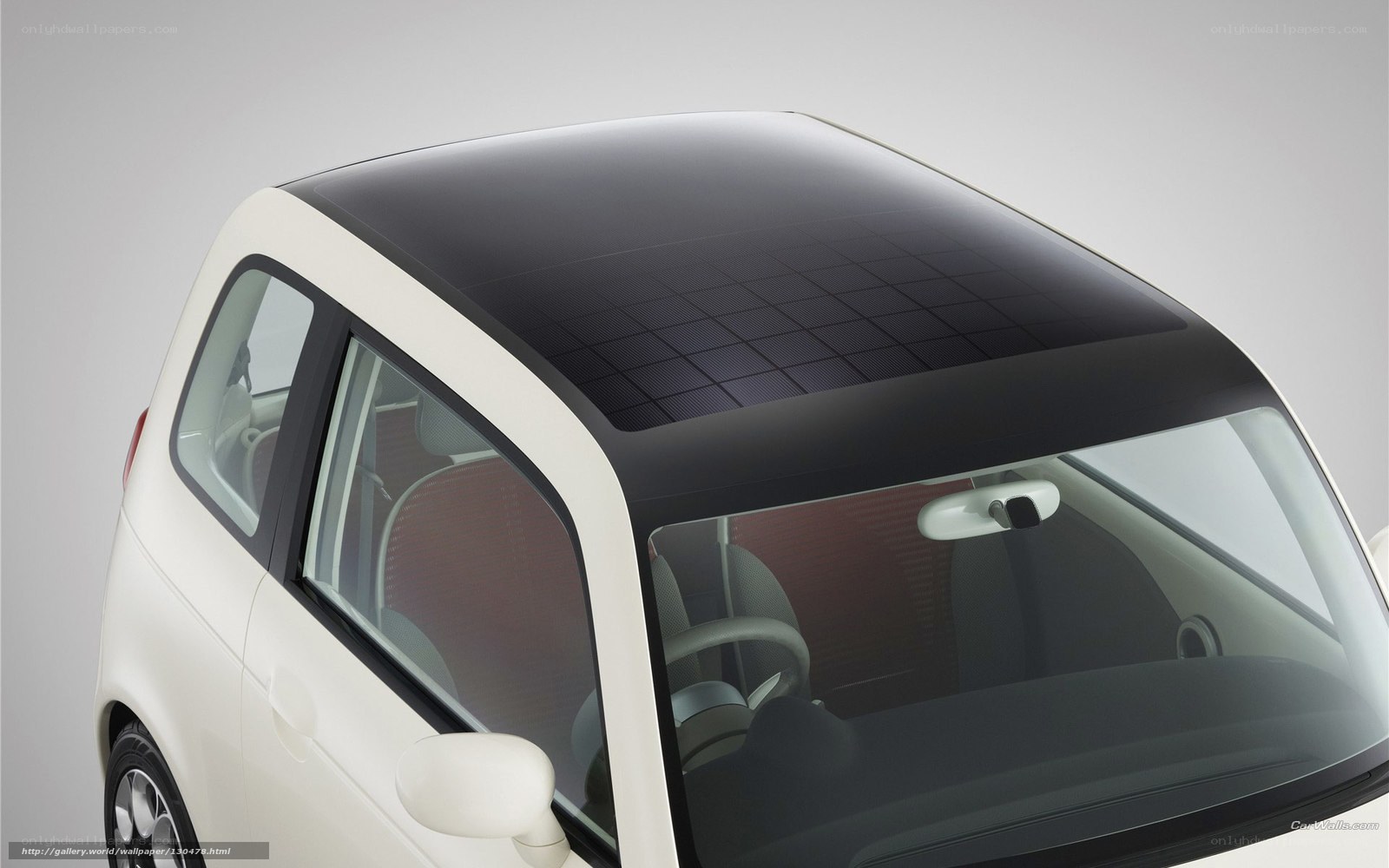Solar-powered car roof