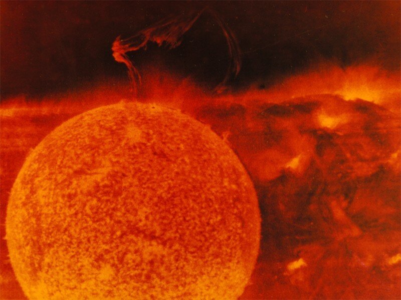 Solar prominence eruption