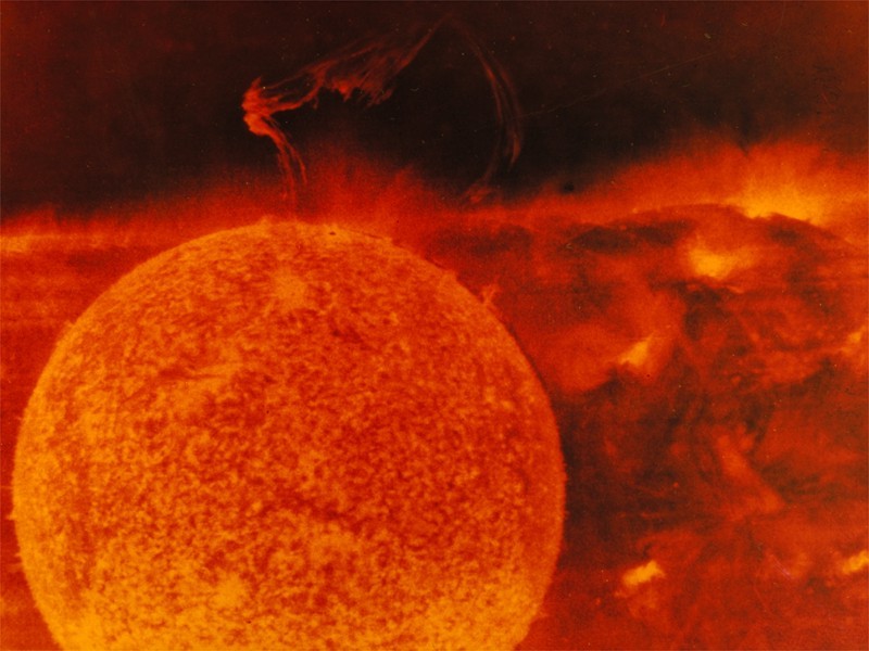 Solar prominence eruption