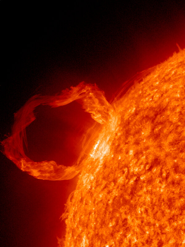 Solar prominence loop