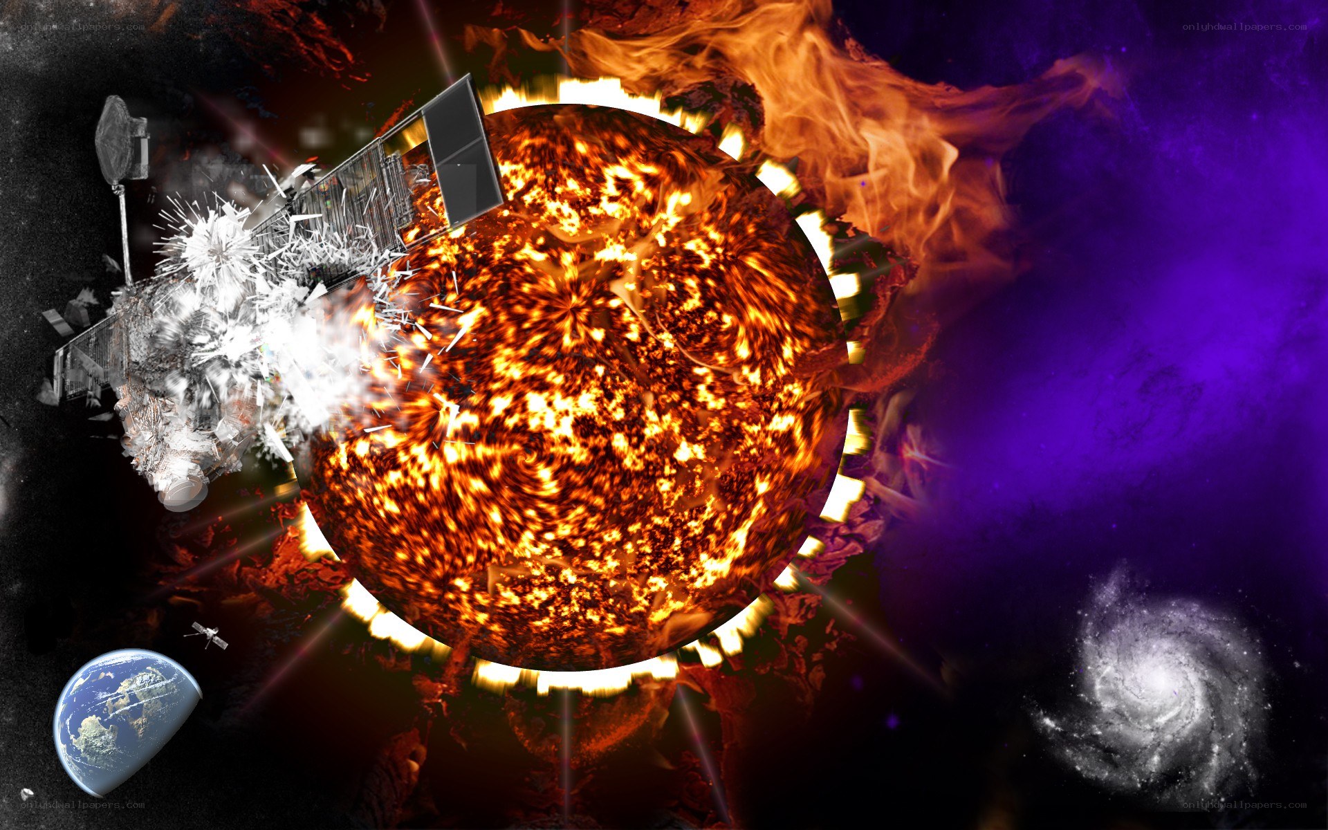 Solar storm impacts satellite