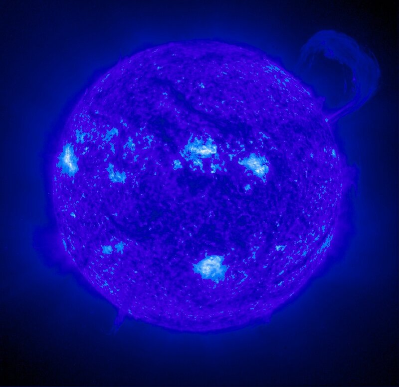 Solar Surface — Blue, Dramatic, Photograph