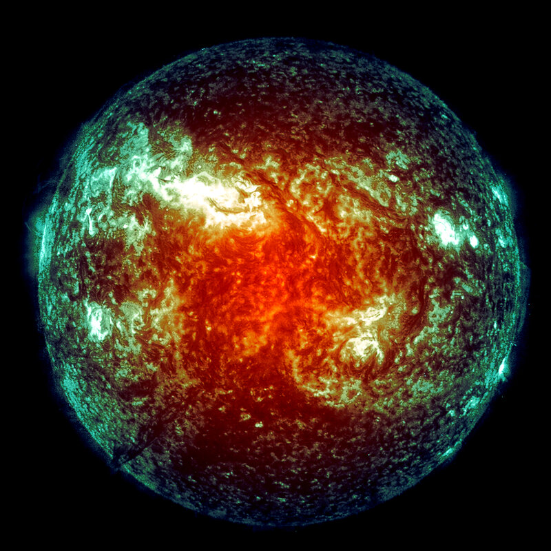 Solar surface in false color
