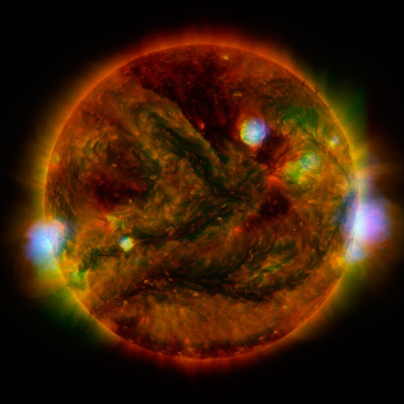 Solar Surface — Orange, Dramatic