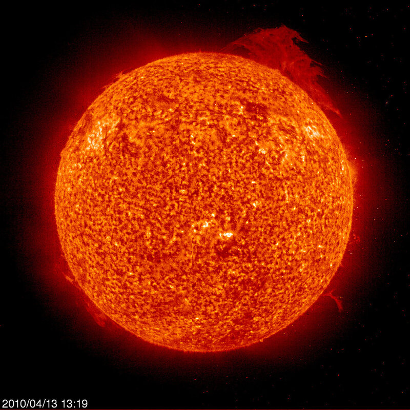 Solar Surface with Flare