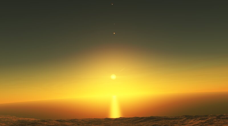 Solar System at Sunrise