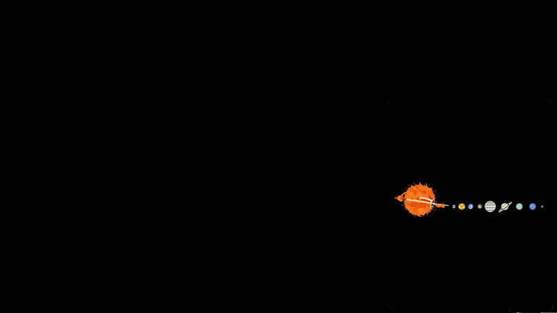 Solar system diagram