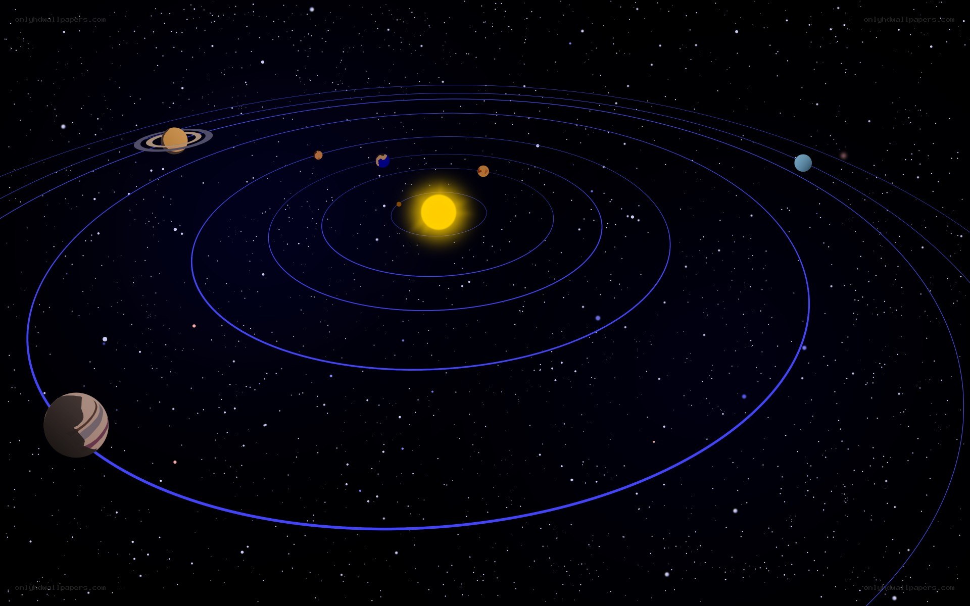 solar system diagram