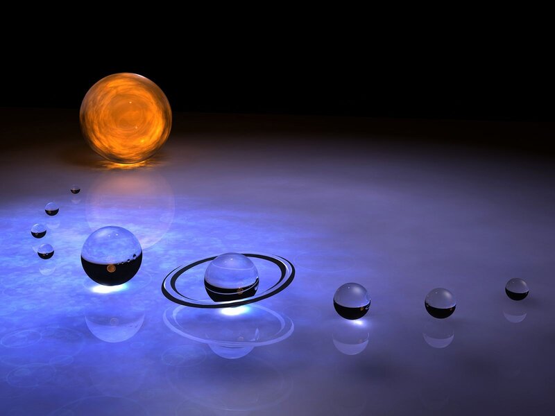 Solar System Model — 3d Render