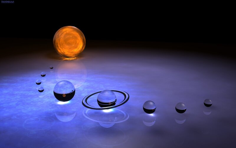 Solar System Model — Dramatic