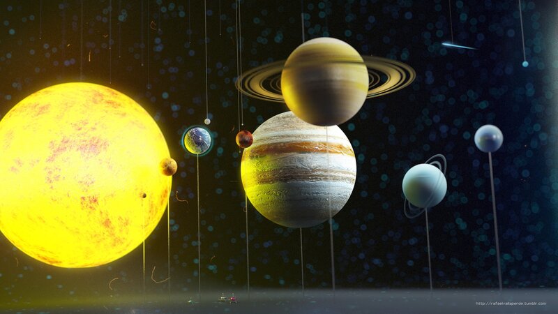 Solar System Model — Yellow
