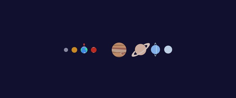 Solar System Planets — Blue, Calm