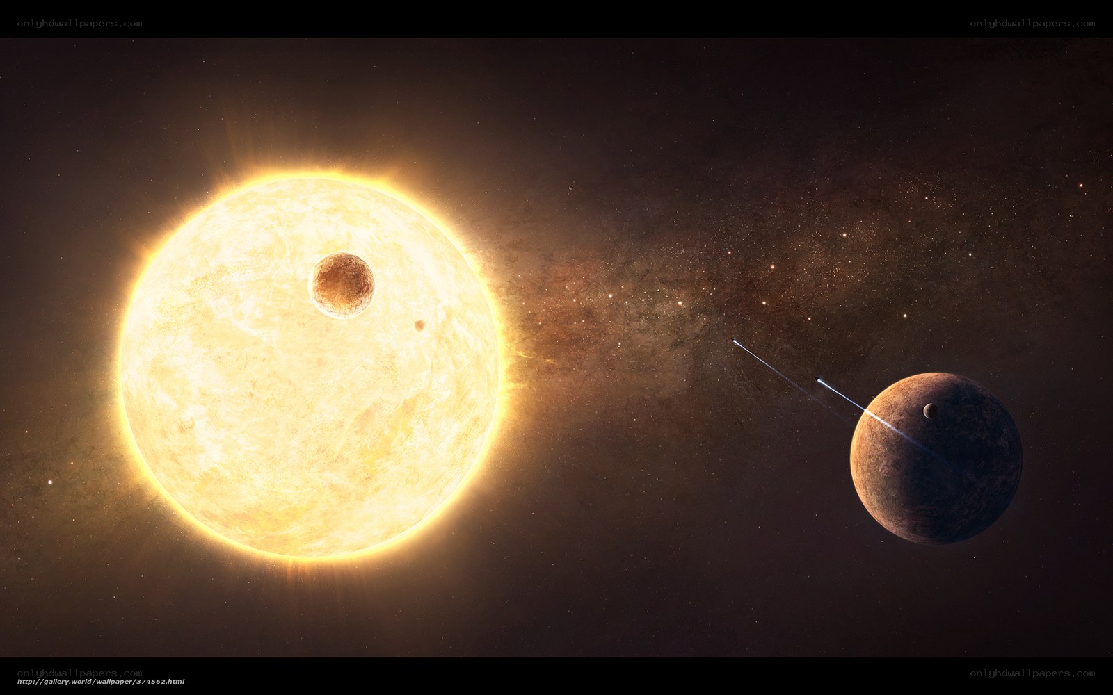 Solar system with planets