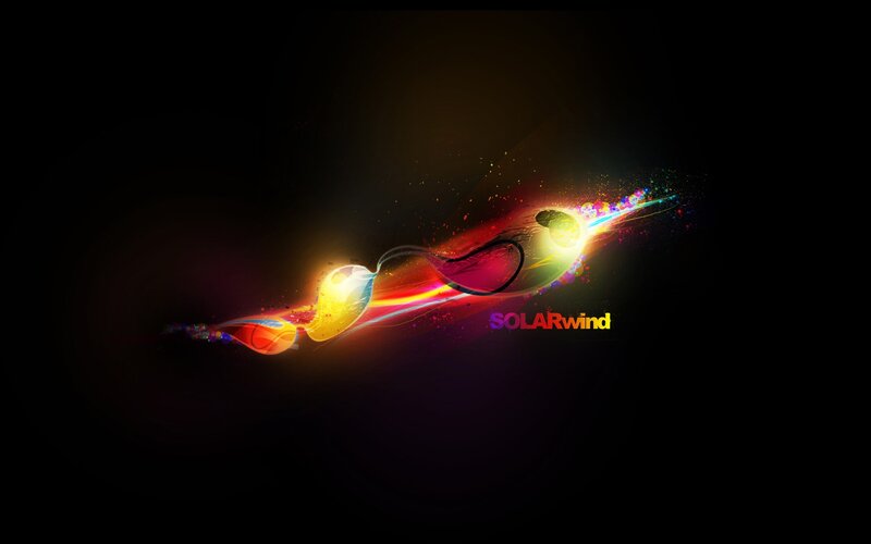 solar wind abstract art