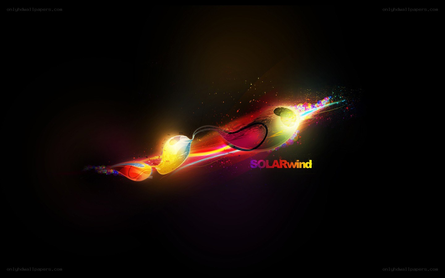 solar wind abstract art