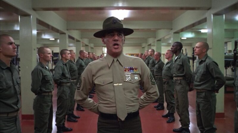 Soldier Addressing Recruits