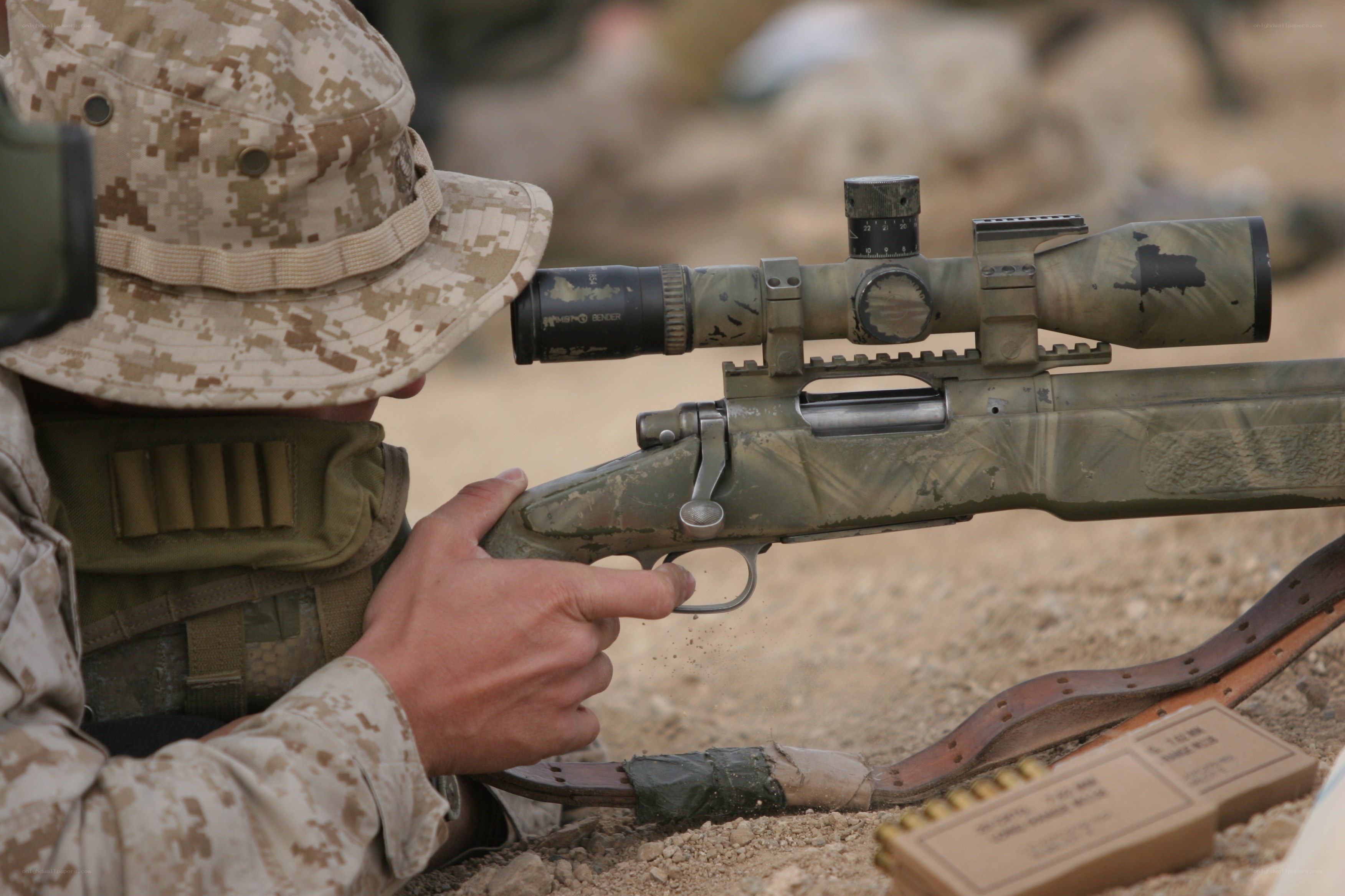 soldier aiming rifle