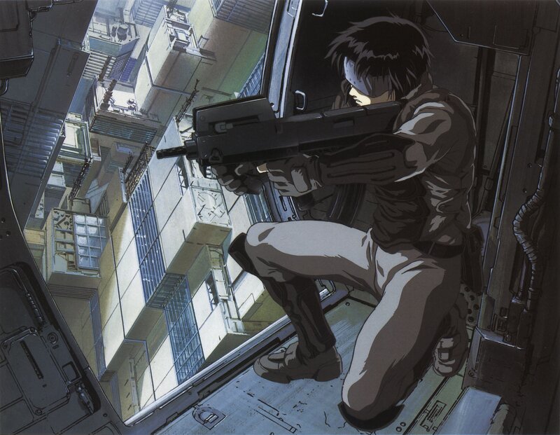 Soldier Aiming Rifle — Gray, Dramatic, Afternoon