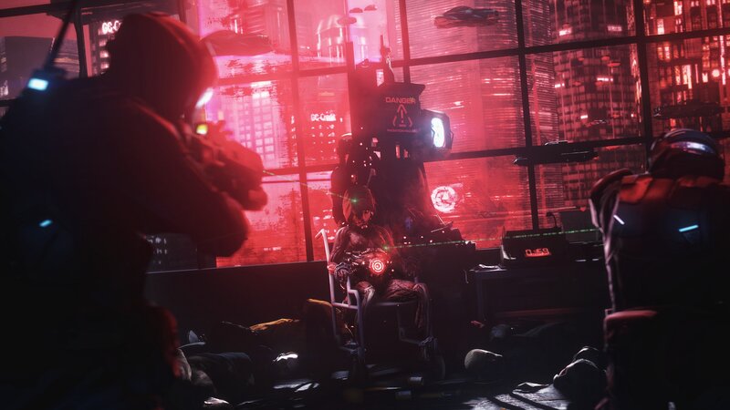 Soldier Aiming Weapon — Red