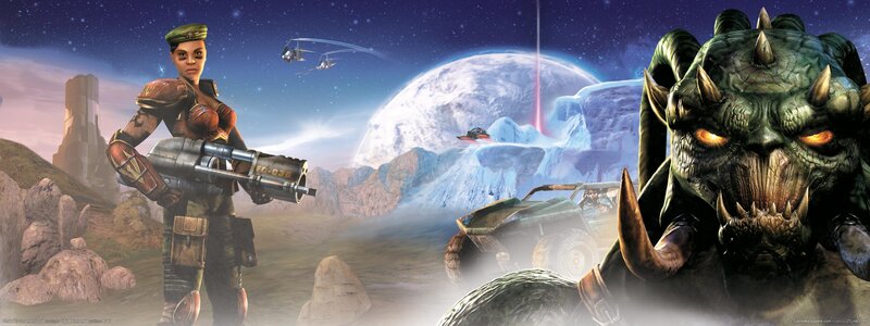 Soldier and Alien Creature