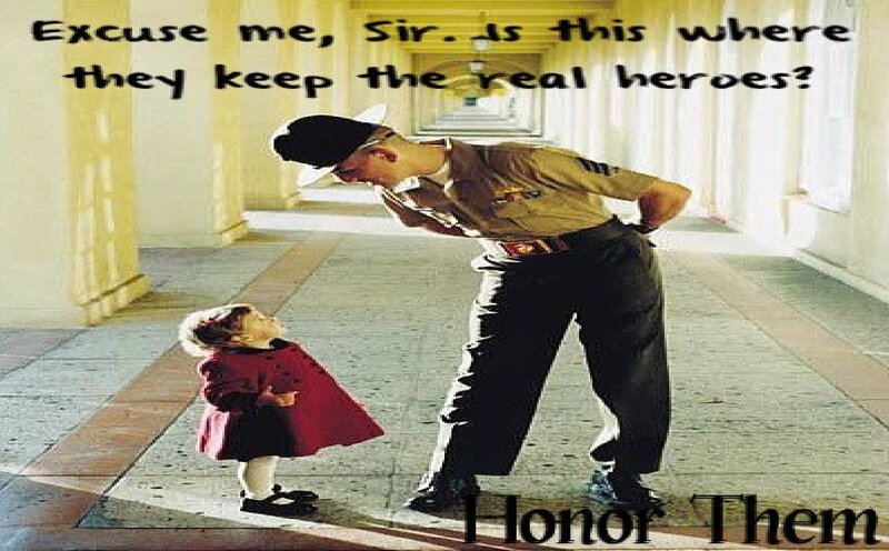 Soldier and Child — Yellow