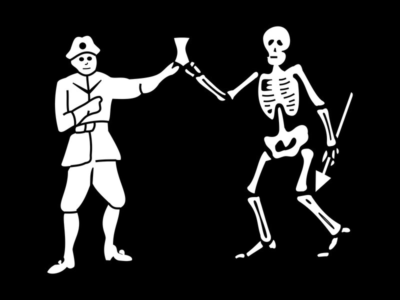 Soldier and Skeleton