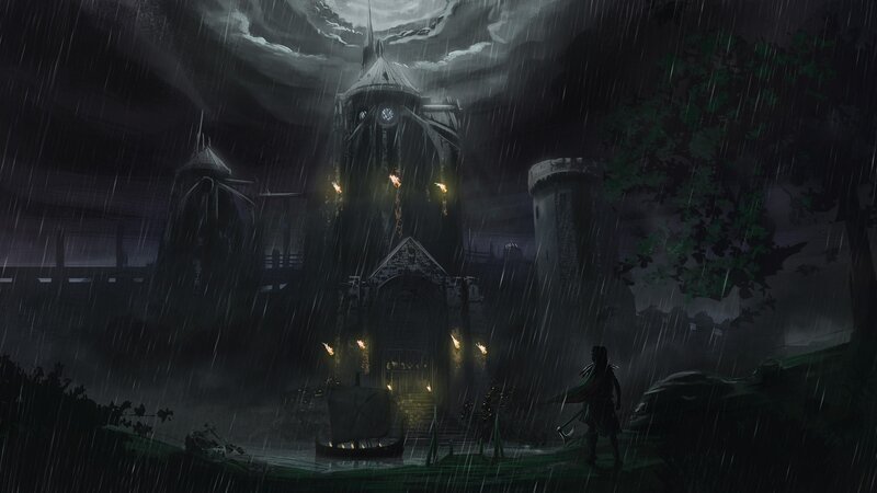 Soldier Approaching Castle