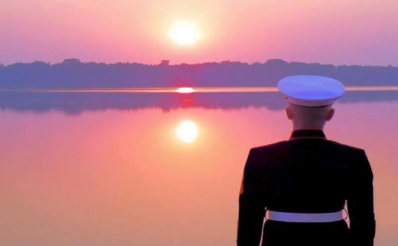 Soldier at Sunset