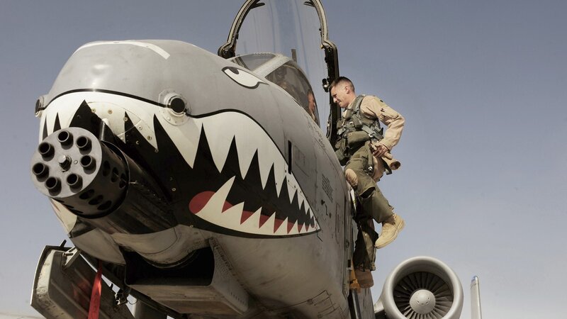Soldier Boarding Jet