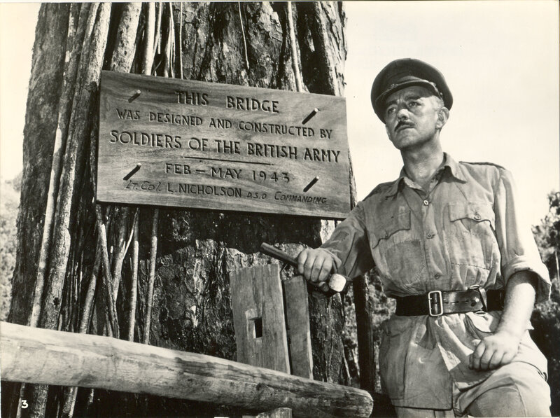 Soldier by bridge plaque