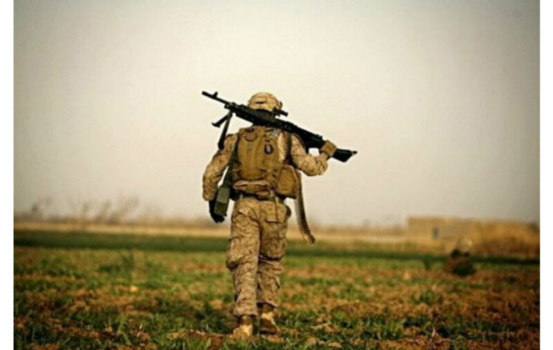 Soldier Carrying Rifle