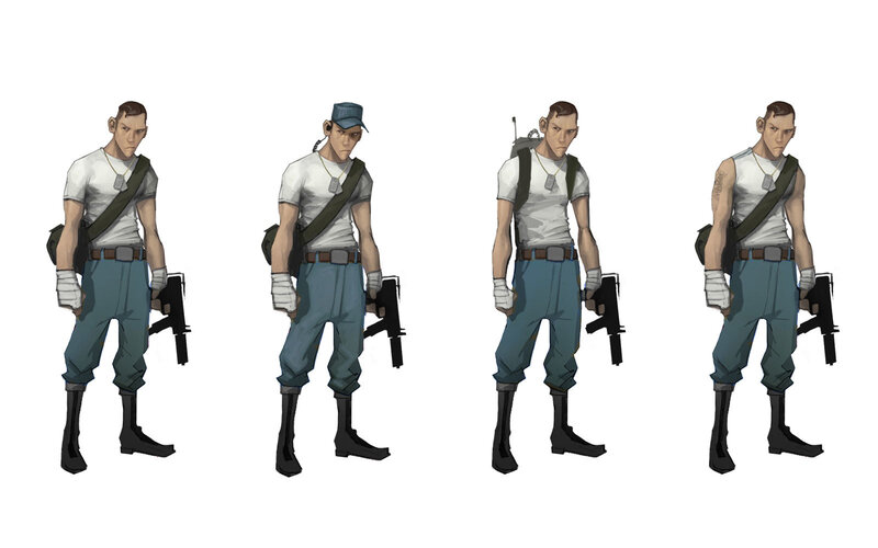 soldier character designs