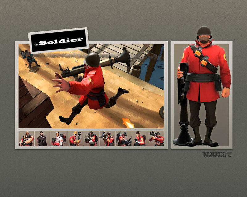 Soldier character from Team Fortress 2