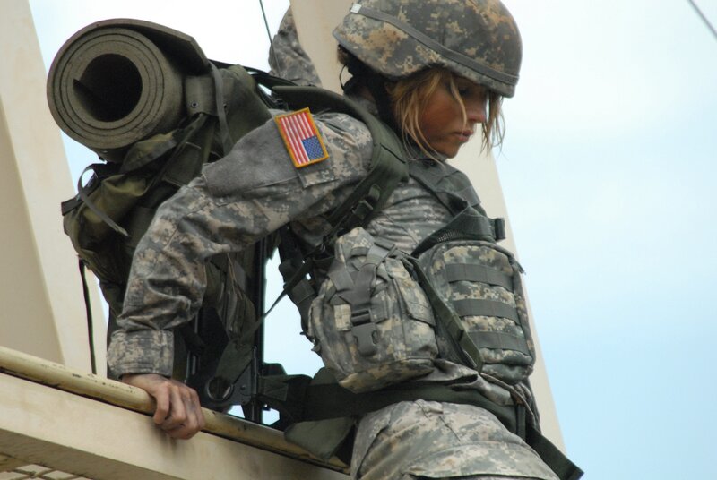 Soldier Climbing Structure — Camouflage, Focused