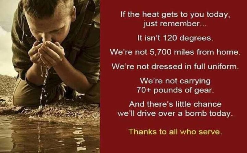 Soldier Drinking Water