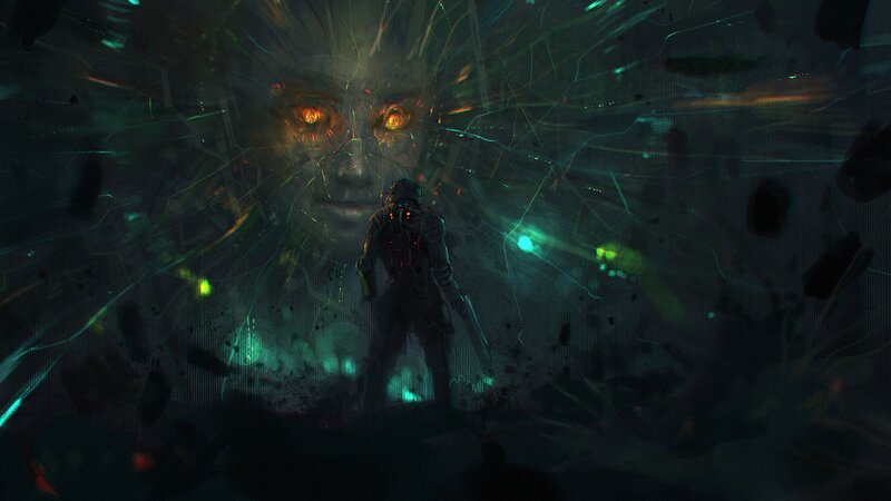 Soldier Facing Giant Face