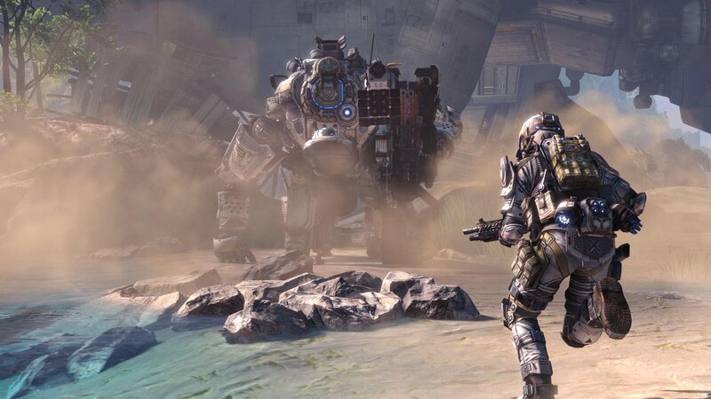 Soldier Facing Mech