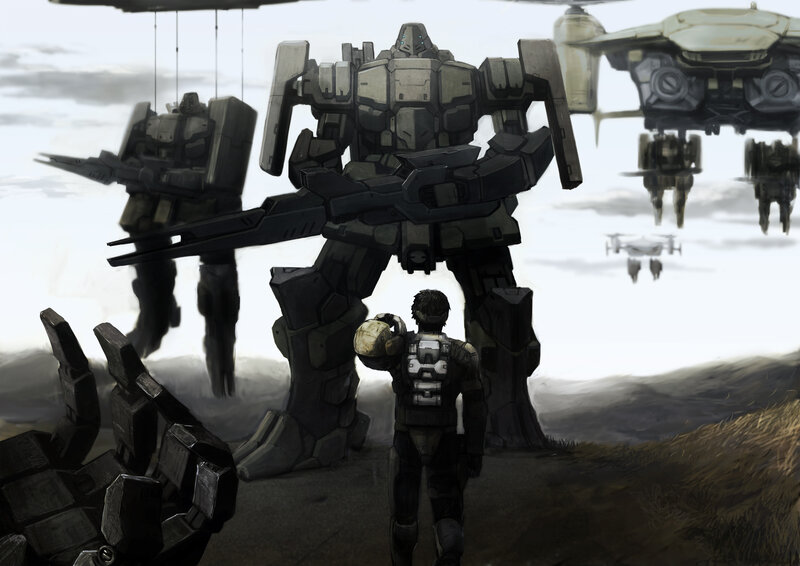 Soldier Facing Mechs
