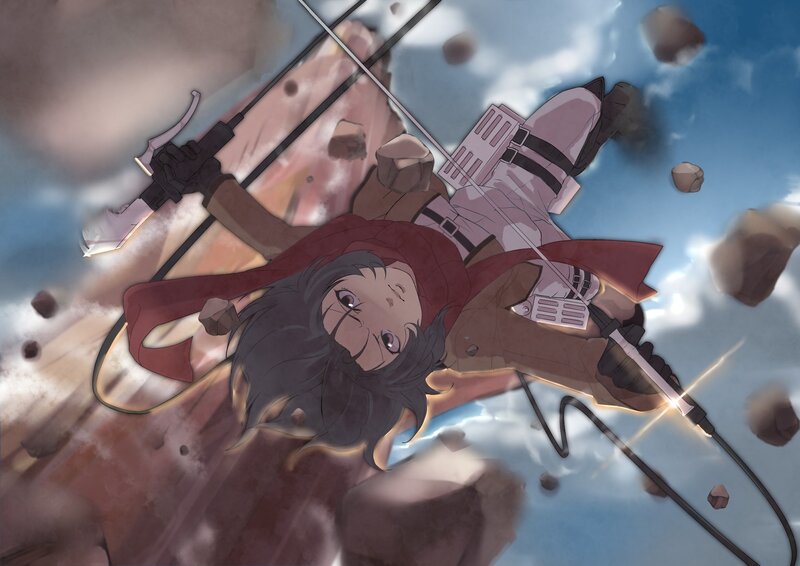 Soldier Falling Through Air