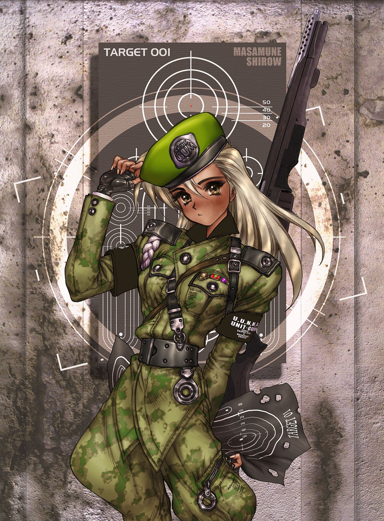 soldier girl with rifle