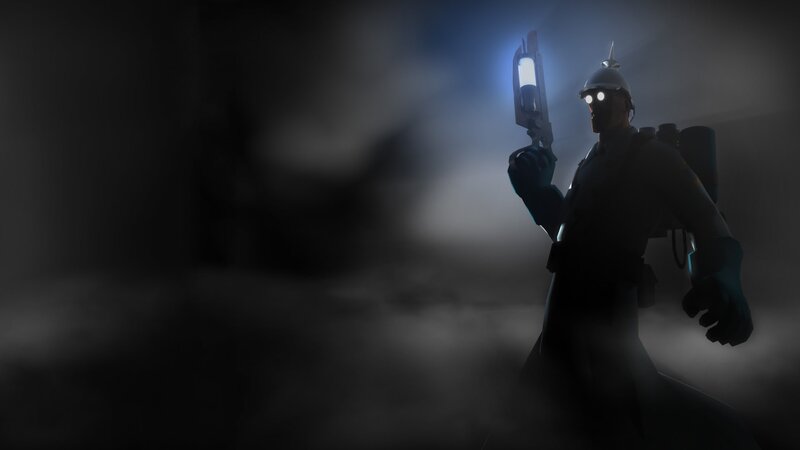 Soldier Holding a Flashlight